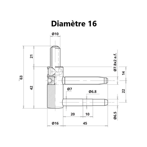 Exacta | mâle réglable